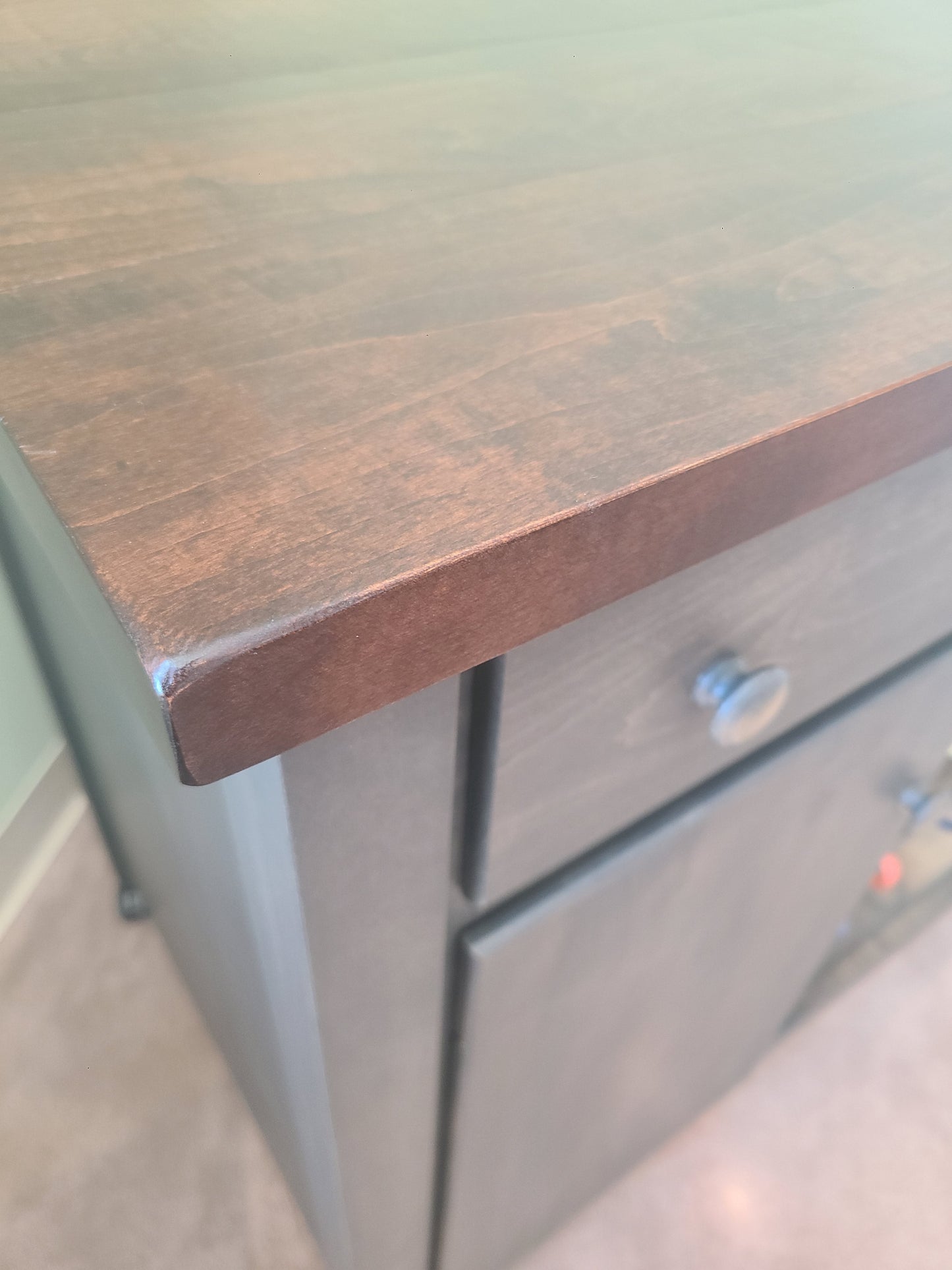 Amish Handcrafted Rolling Island