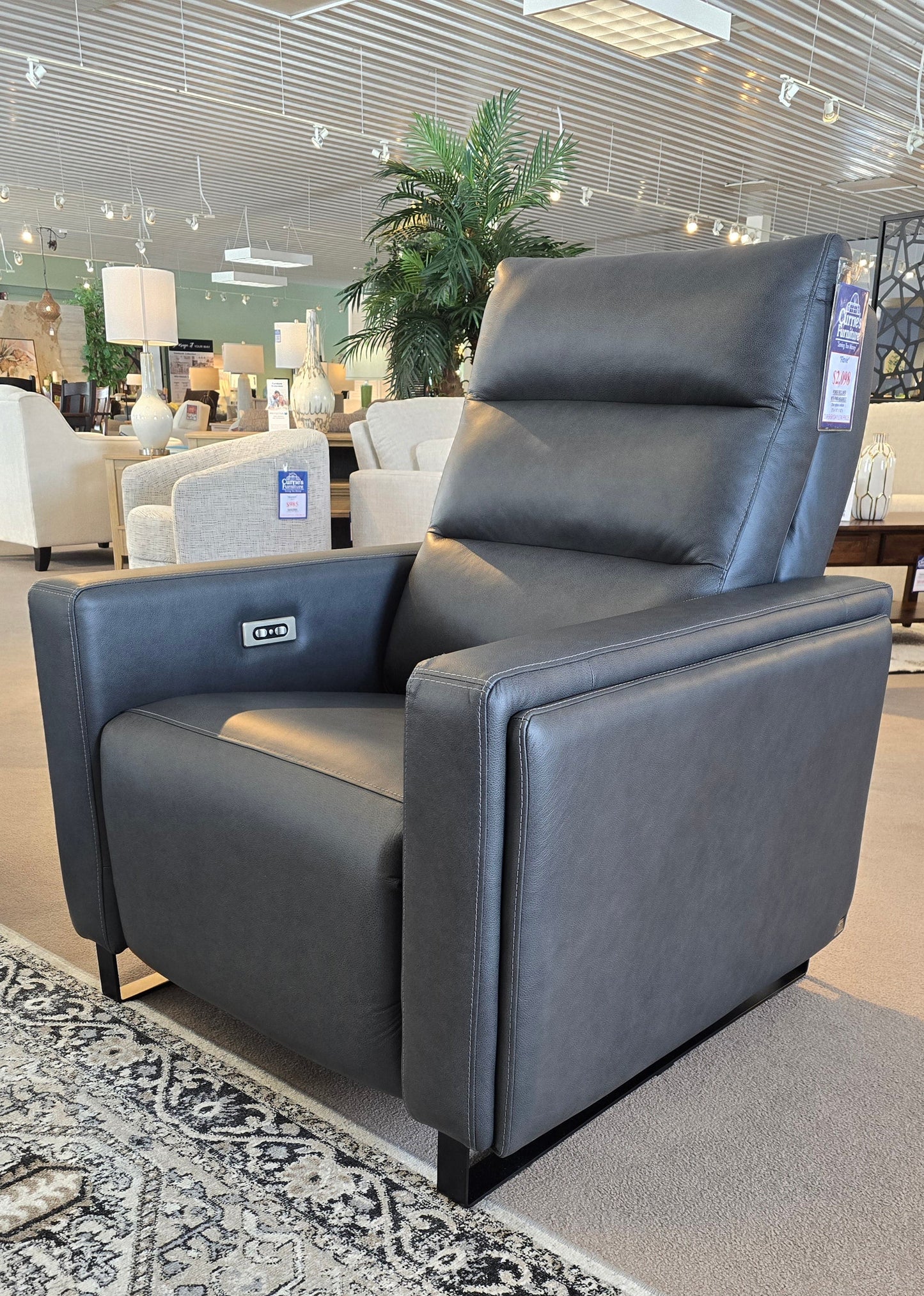 Flavie Leather Power Recliner