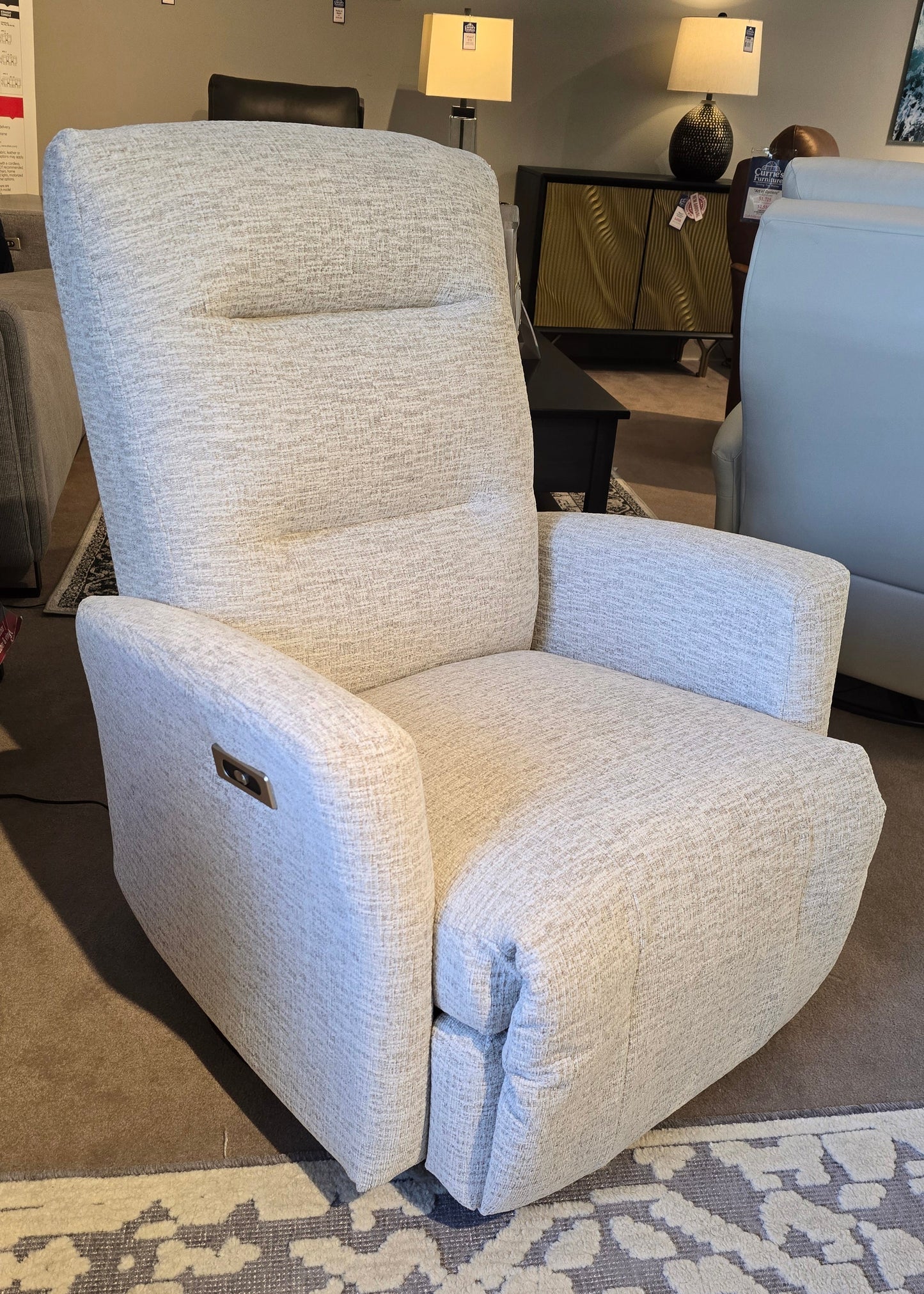 Birch Power Swivel Gliding Recliner