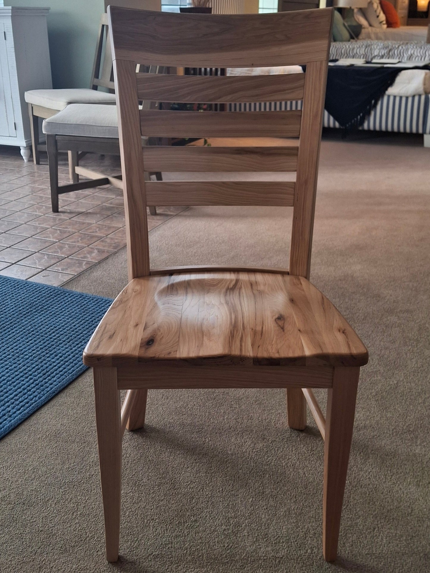 Metro Ladder Natural Rustic Hickory Side Chair