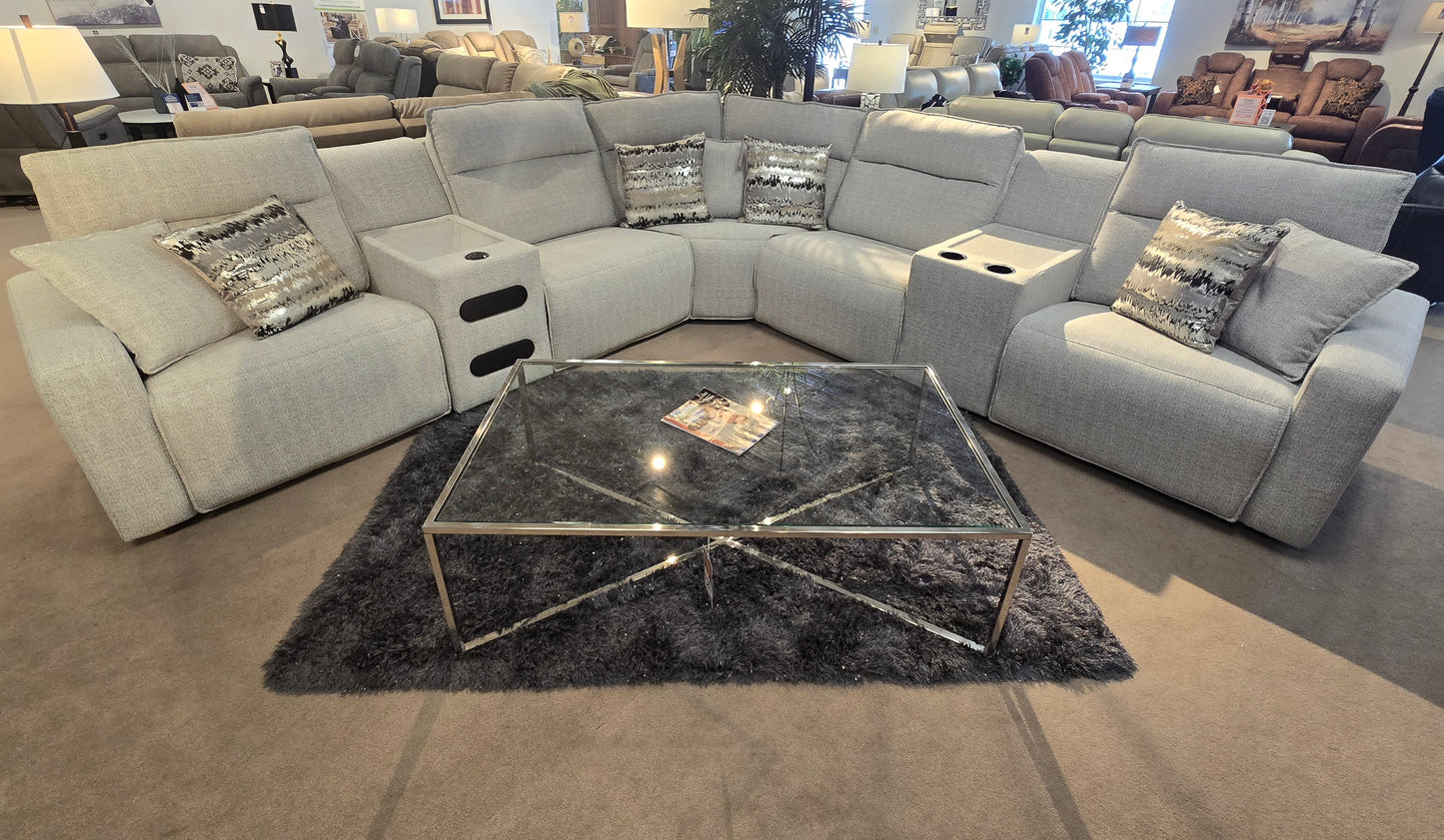 Modmax II 7pc Power Reclining Sectional - Stone