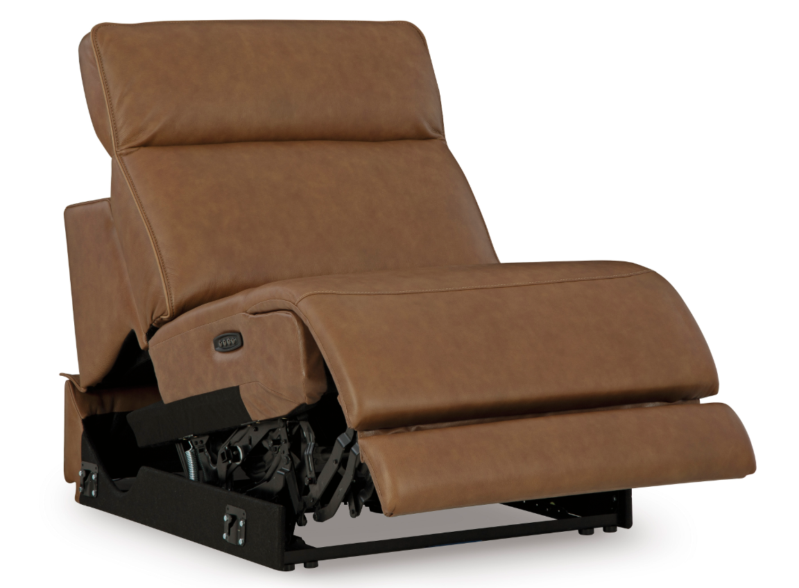 Magic Man 32" Leather Armless Recliner with Power Headrest