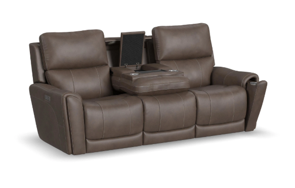 Carson Power Reclining Sofa with Drop Down Table