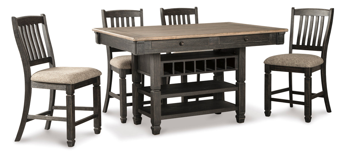 Tyler Creek 5pc Counter Height Dining Set