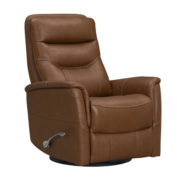 Gemini Swivel Glider Recliner Cayenne Envy Leather