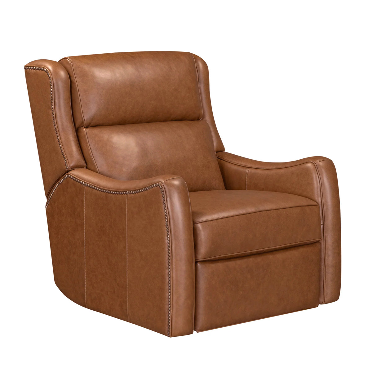 Renaissance Zero Gravity Leather Triple Power Reclining Recliner - Cinnamon Leather