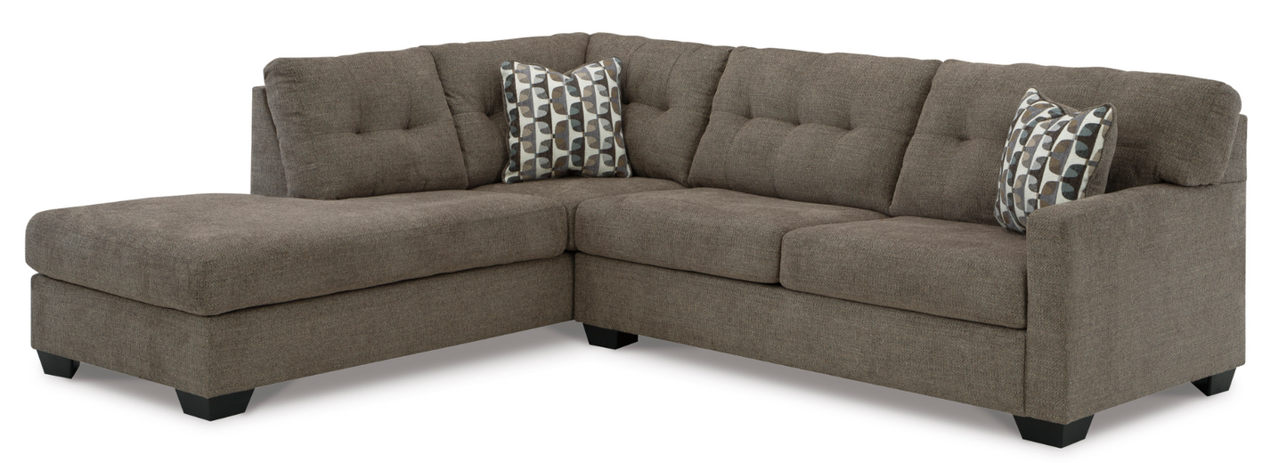 Mahoney 2pc Sectional - Chocolate