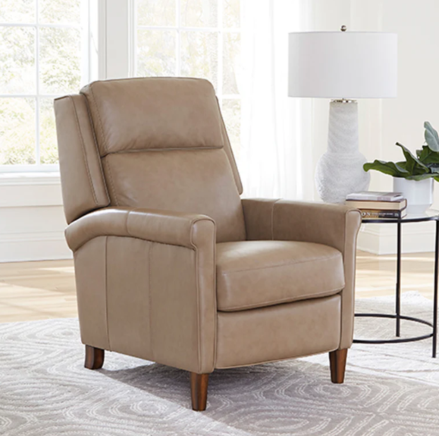 Northfield Leather Pushback Recliner Lotus Cream