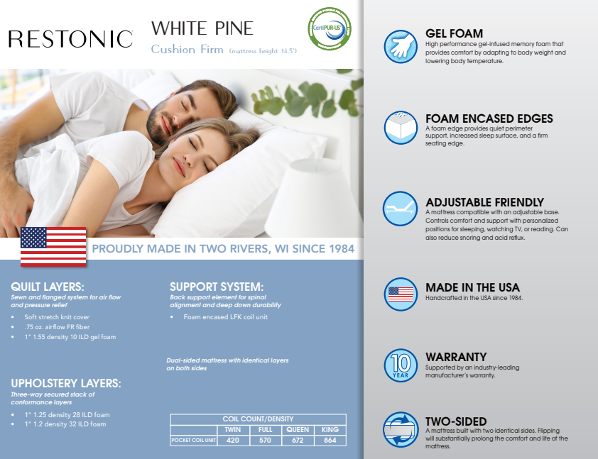White Pine Plush Mattress