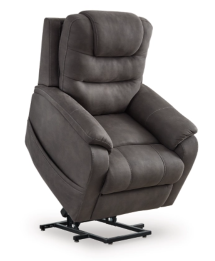 Snowfield Gunmetal Power Lift Chair