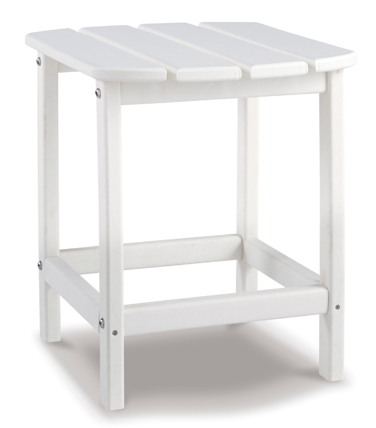 Sundown Shores Outdoor End Table - White