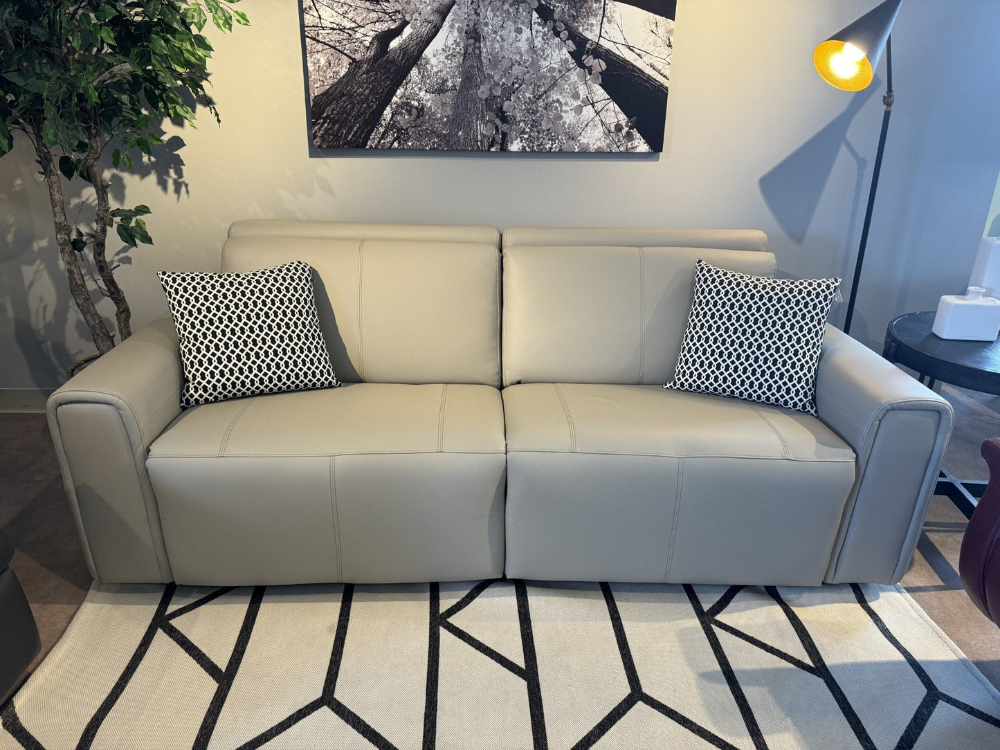 Nya Reclining Leather Condo Sofa