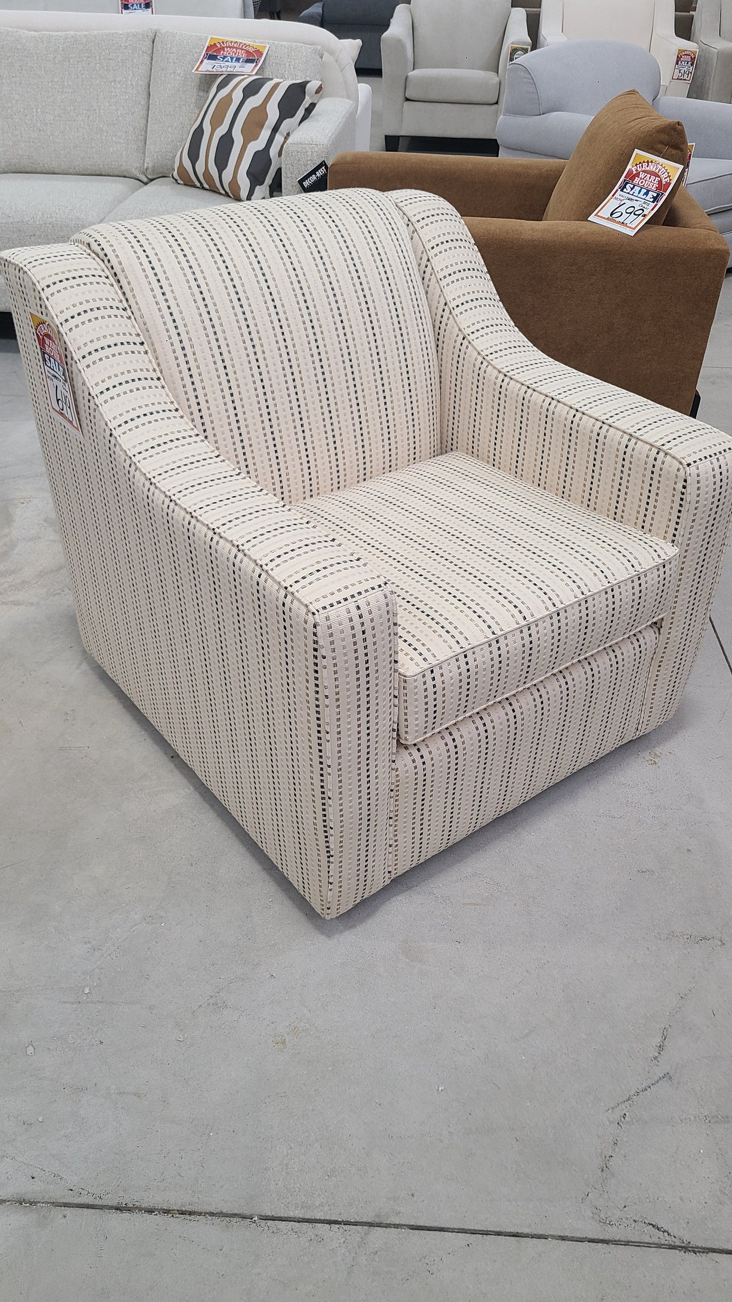 Hamilton Wood Swivel Accent Chair
