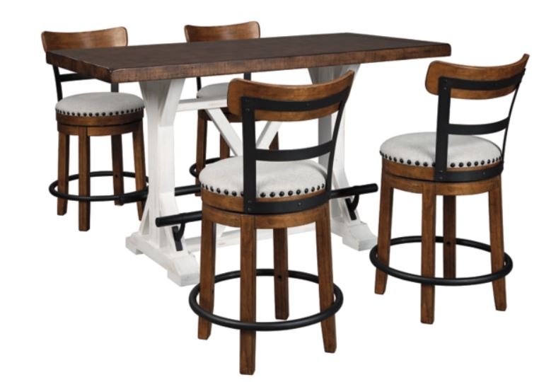 Valebeck 5pc Counter Height Dining Set