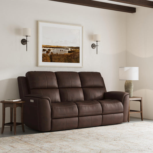 Harley Power Reclining Leather Sofa