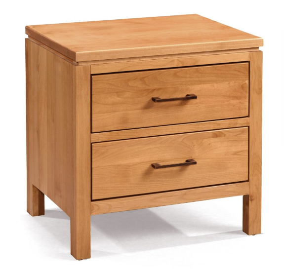 2-West 2 Drawer Wide Nightstand