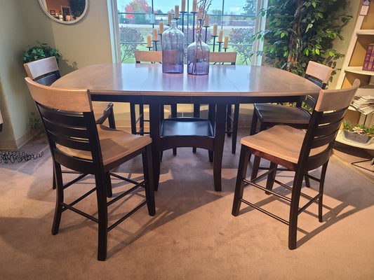 Amish Handcrafted Belmont 7pc Counter Height Set