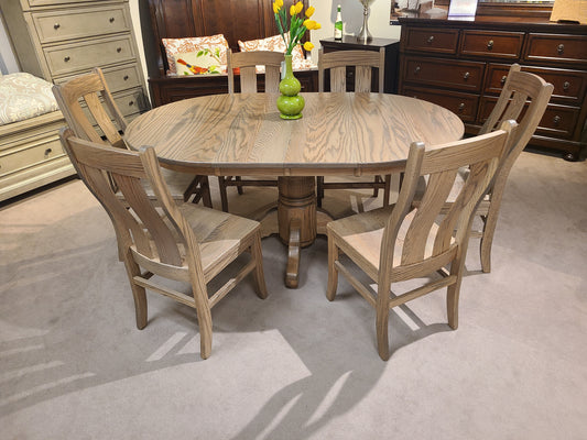 Princess 7pc Amish Handcrafted Dining Set