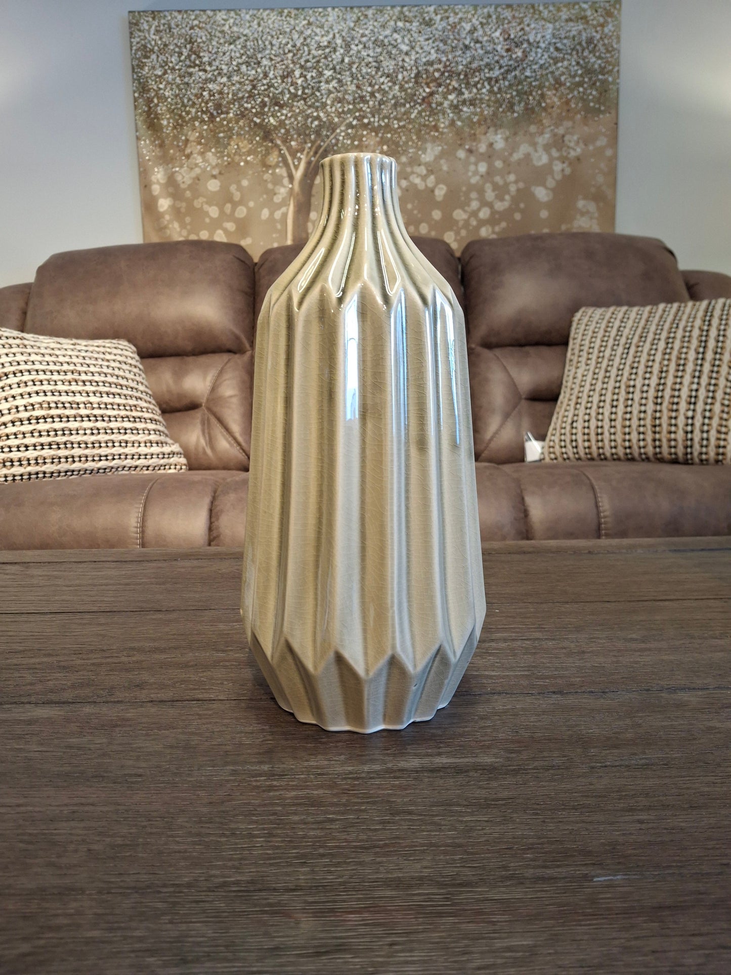 Taupe vase