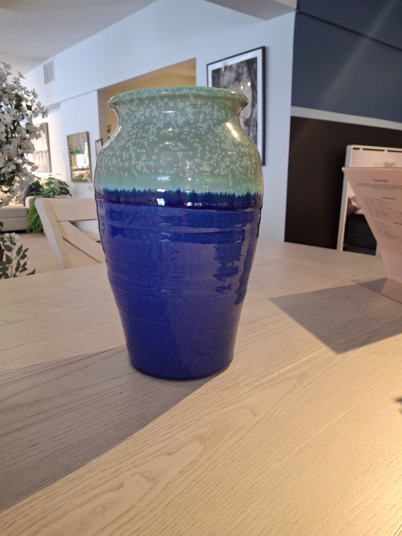 Green and blue vase