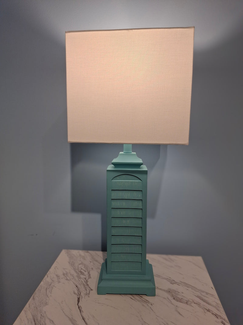 29.5" h teal table lamp