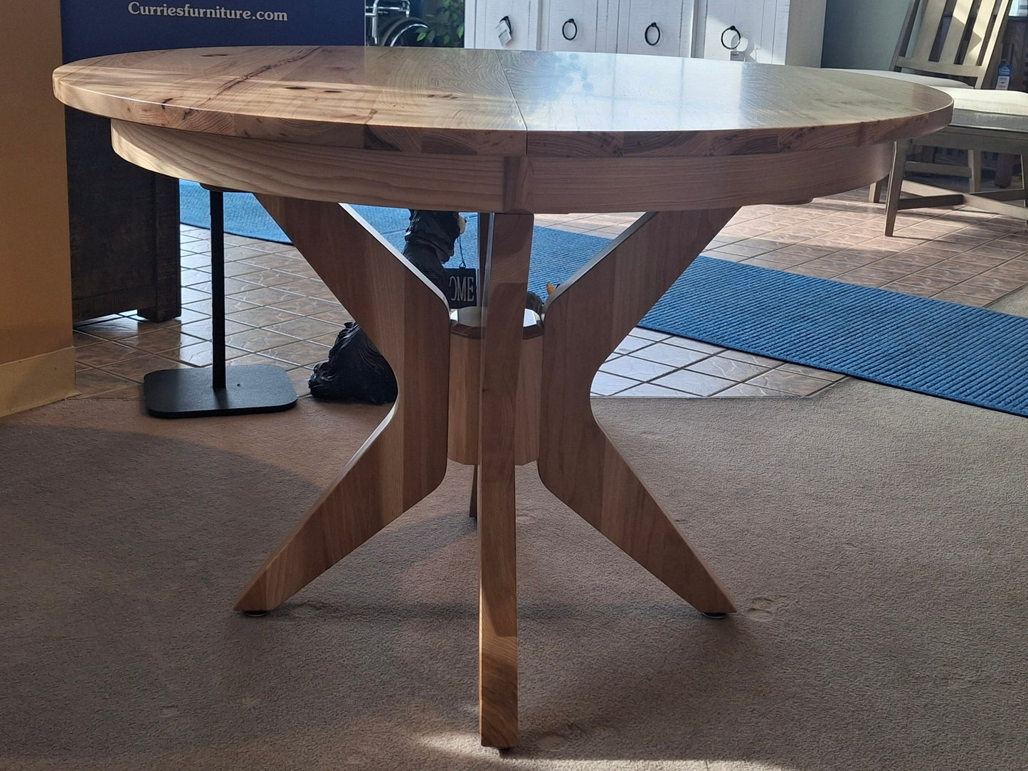 Seymour Natural Rustic Hickory 44" Round Dining Table