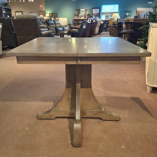 Mission 36" Square Pedestal Table with 2 12" Leafs