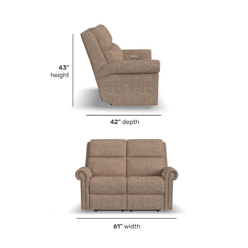 South Haven Triple Power Reclining Loveseat