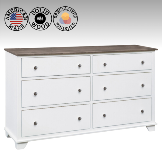 Portland 6 Drawer Dresser