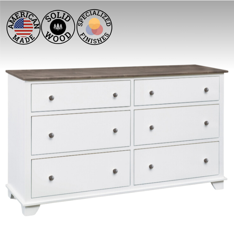 Portland 6 Drawer Dresser