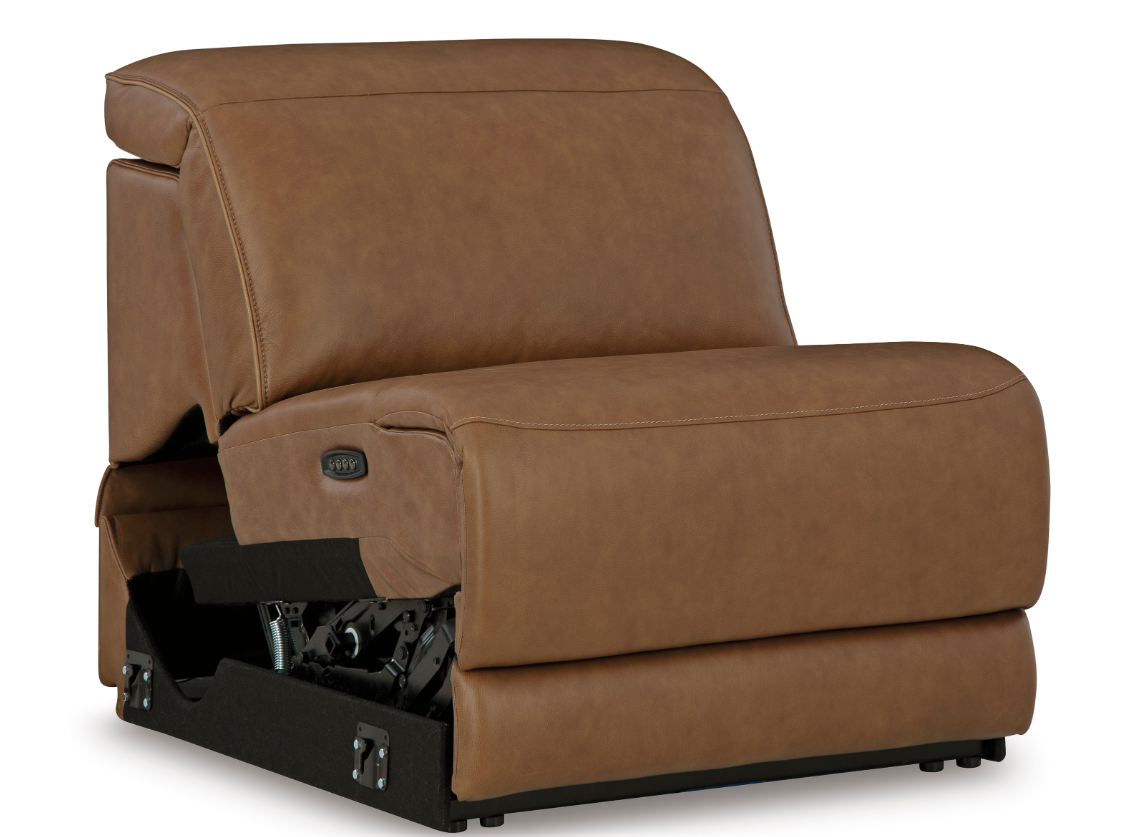 Magic Man 32" Leather Armless Recliner with Power Headrest