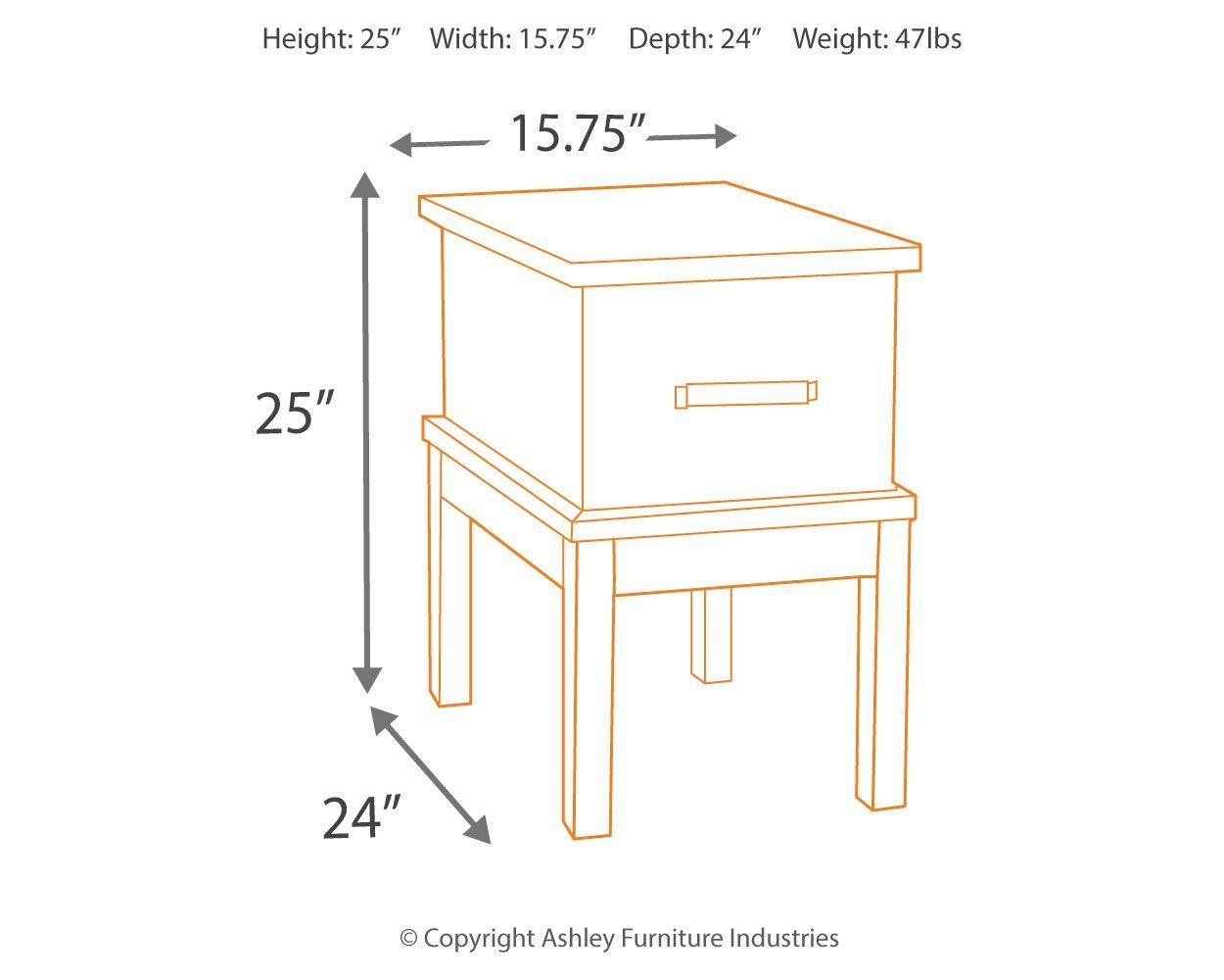 Stanah - Chair Side End Table