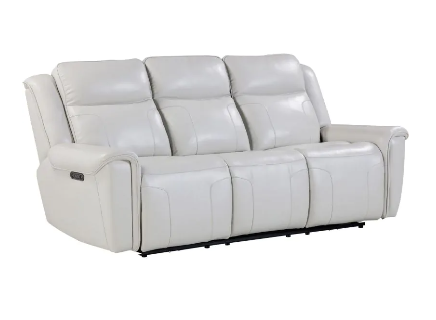 Atlantis Ivory Leather Sofa
