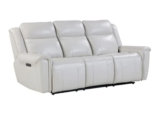Atlantis Ivory Leather Sofa