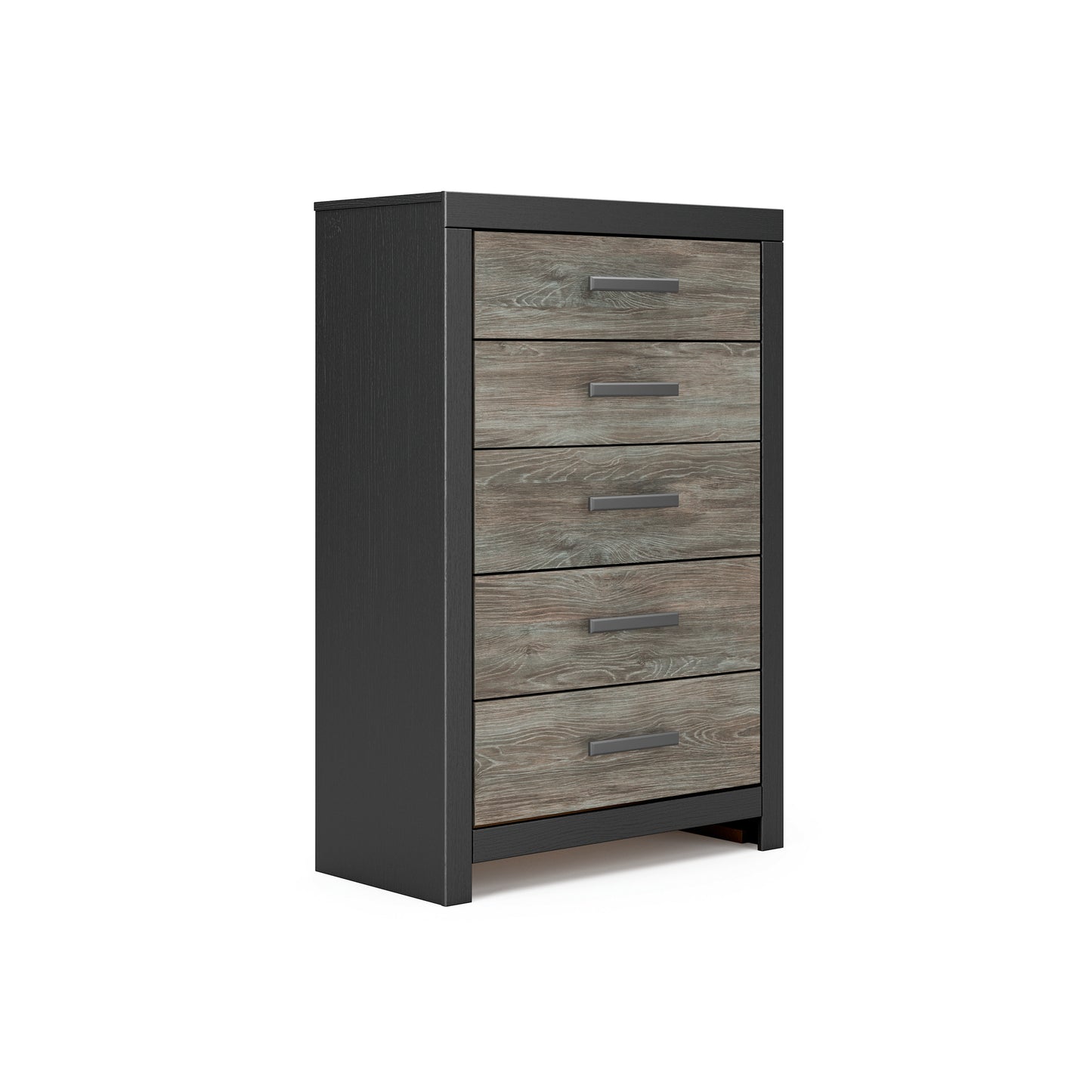 Broachmyn 5 Drawer Chest - Black & Grey