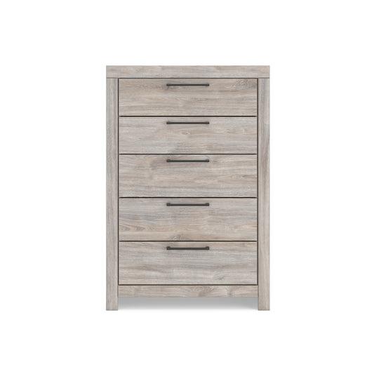 Broachmyn 5 Drawer Chest - Light Grey