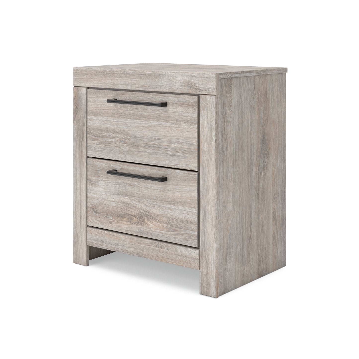 Broachmyn 2 Drawer Nightstand - Light Grey