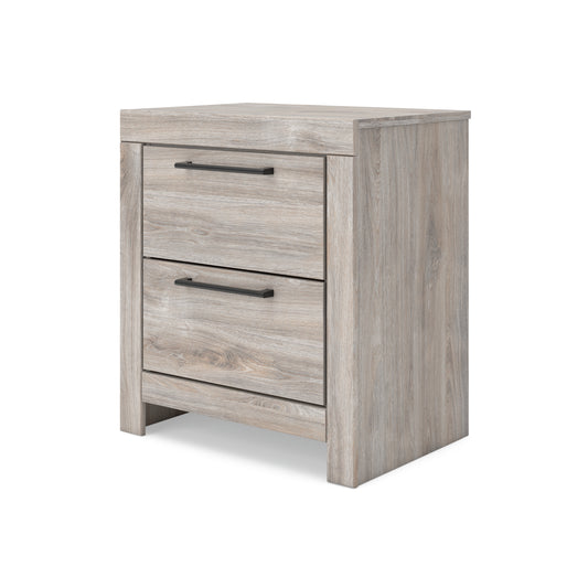 Broachmyn 2 Drawer Nightstand - Light Grey