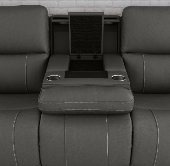 Carson Power Reclining Sofa with Drop Down Table