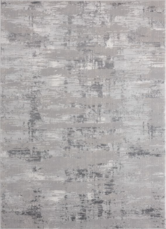 Cascades Grey Abstract Area Rug