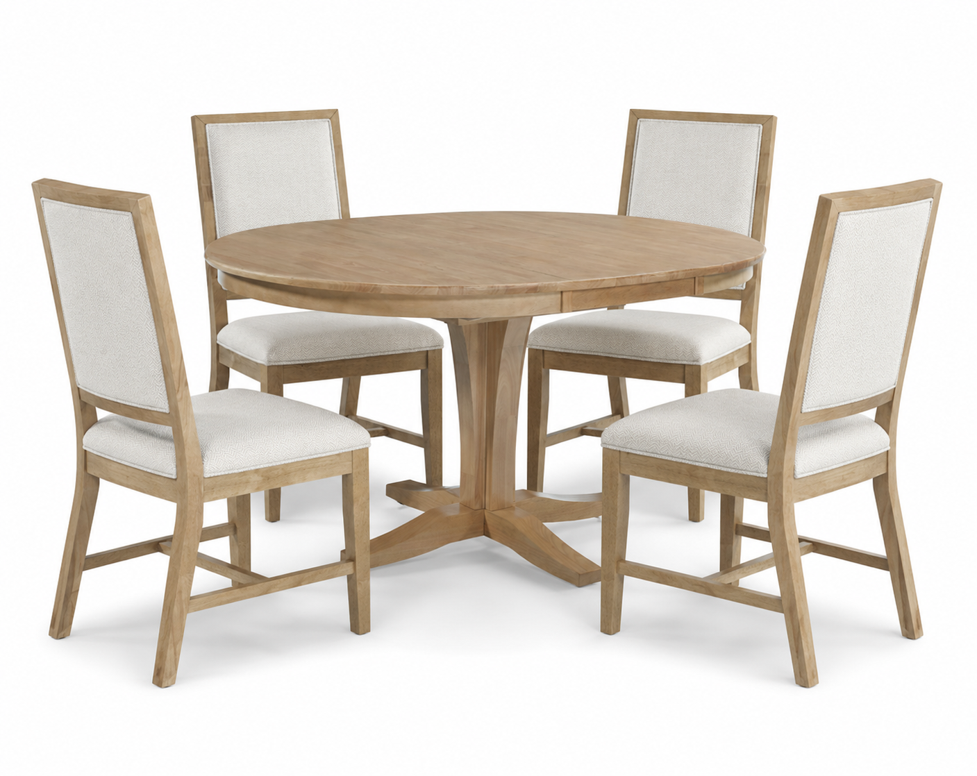 Cosmo 5pc Extending Pedestal Dining Set - Honey