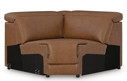 Magic Man 62" Leather Corner with Manual Headrest