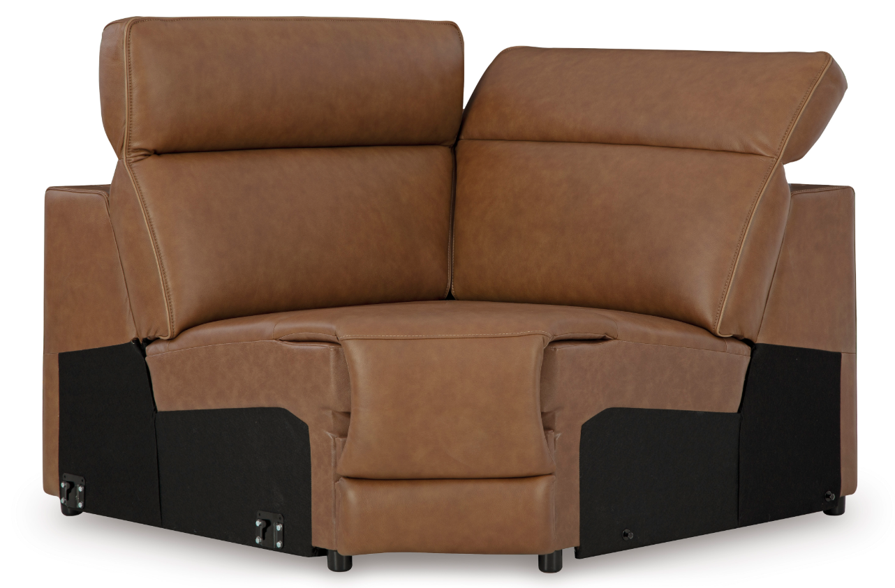 Magic Man 62" Leather Corner with Manual Headrest