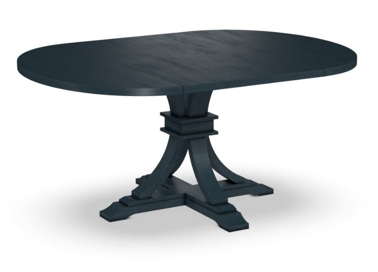 Curated Pedestal Table with 18" Leaf