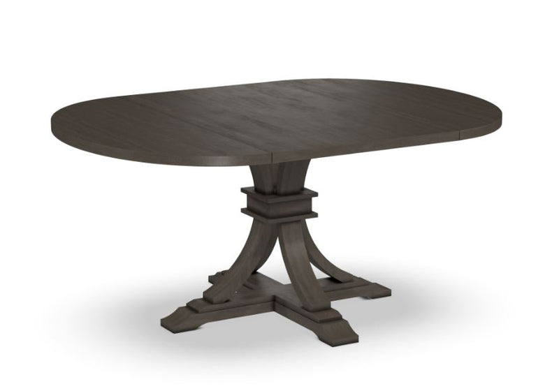 Curated Pedestal Table with 18" Leaf