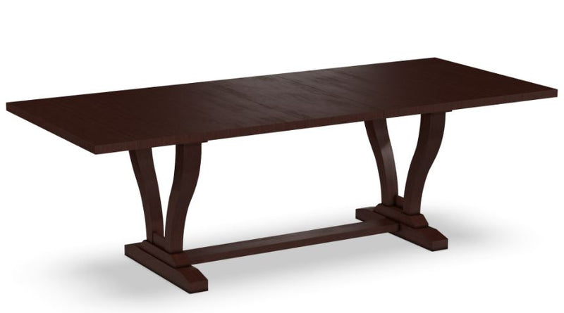 Curated Trestle Table with 16" Self Storing Leaf