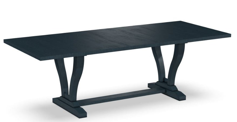 Curated Trestle Table with 16" Self Storing Leaf