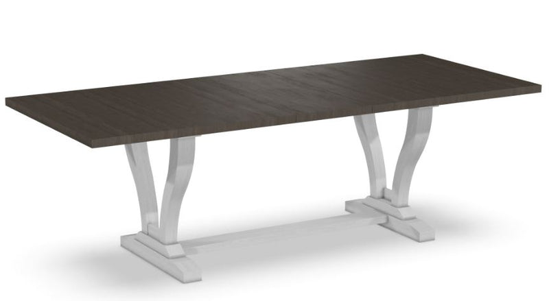 Curated Trestle Table with 16" Self Storing Leaf