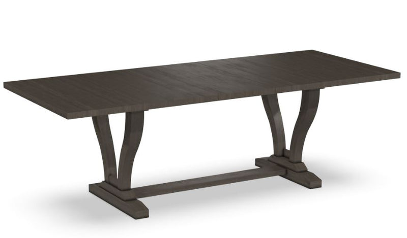 Curated Trestle Table with 16" Self Storing Leaf