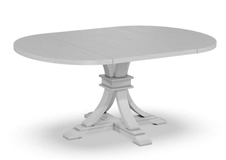 Curated Pedestal Table with 18" Leaf